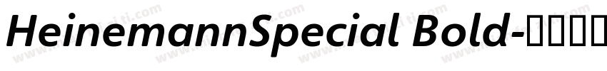 HeinemannSpecial Bold字体转换